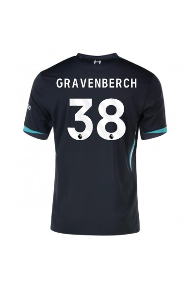 Liverpool Ryan Gravenberch #38 Fotballdrakt Borte Klær 2024-25 Korte ermer Liverpool Ryan Gravenberch #38 Fotballdrakt Borte Klær 2024-25 Korte ermer